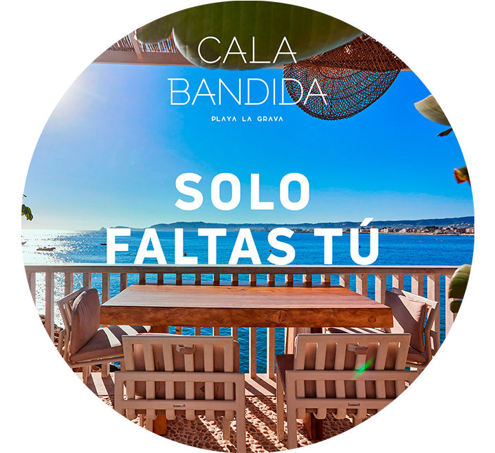Banner Restaurante Cala Bandida Jávea - La Bandideta Granadella Beach Bar | Cala La Granadella | Jávea (Alicante)